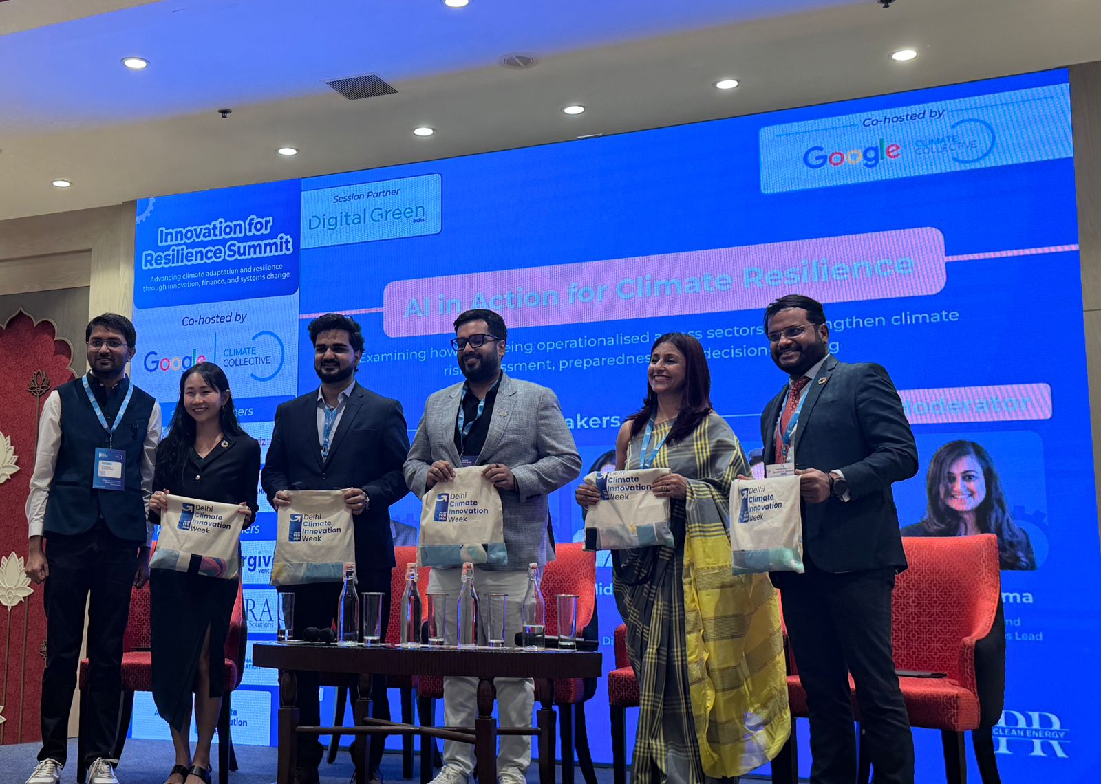 Abinash Mohanty, Global Sector Head- CCS at AI in Action for Climate Resilience, hosted by Google at the Innovation for Resilience Summit.