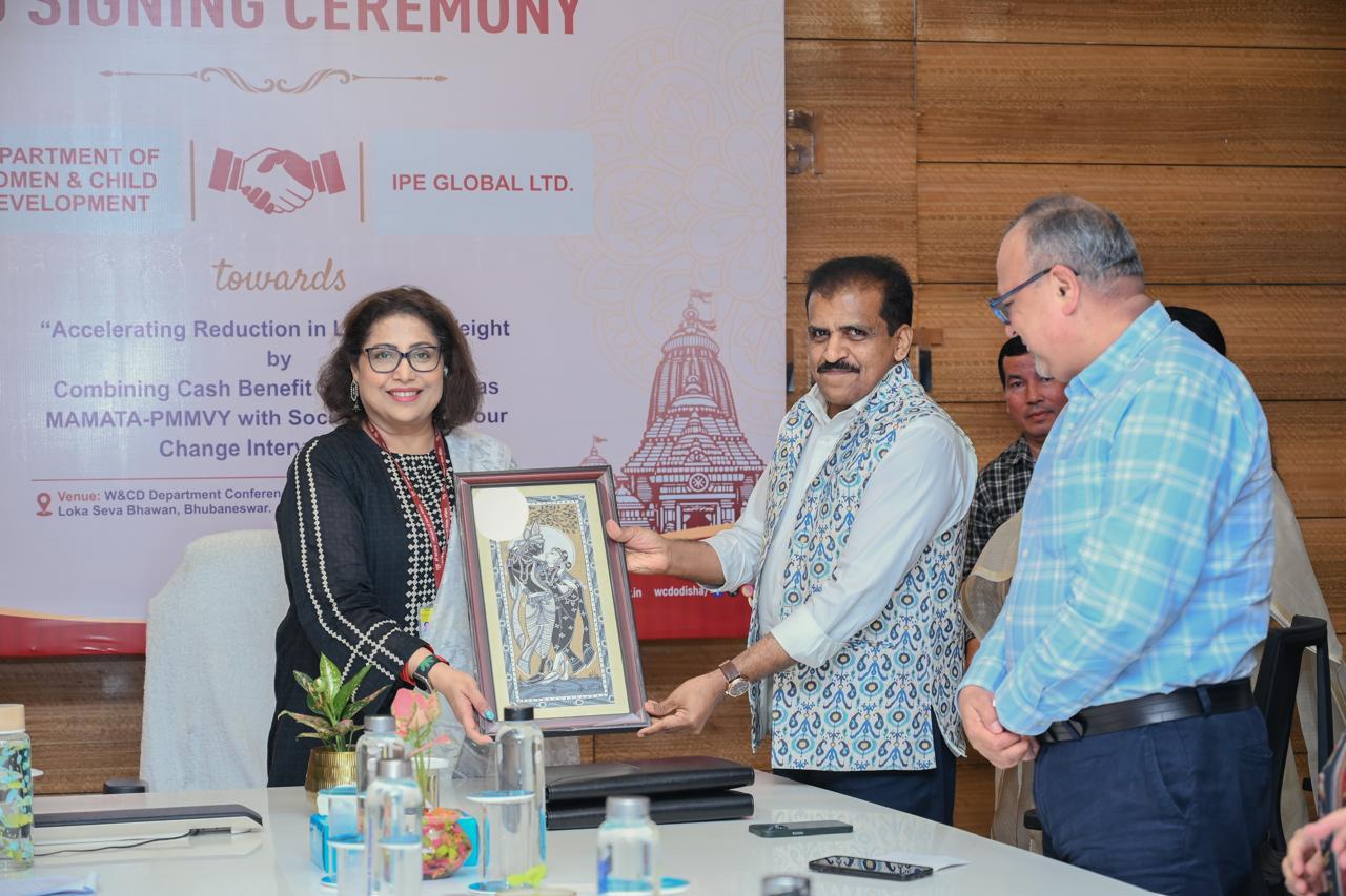 IPE Global signs MoU with DCWD, Government of Odisha on accelerating reduction in low birth weight.